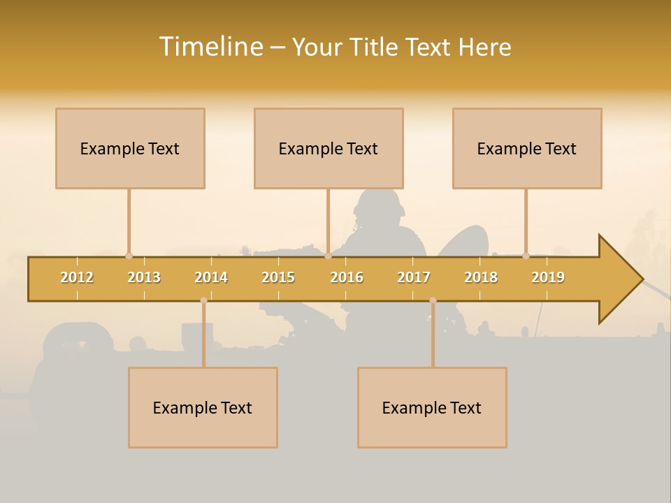 Tanks Defense Middle PowerPoint Template
