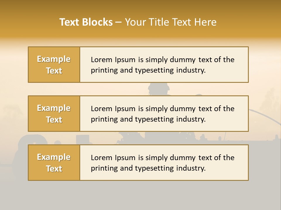 Tanks Defense Middle PowerPoint Template