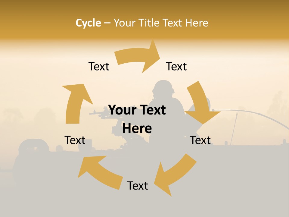 Tanks Defense Middle PowerPoint Template