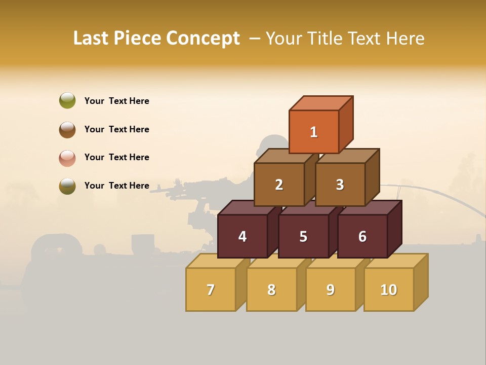 Tanks Defense Middle PowerPoint Template