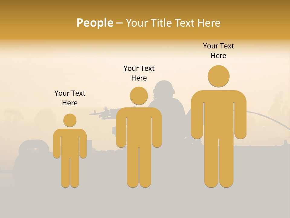 Tanks Defense Middle PowerPoint Template