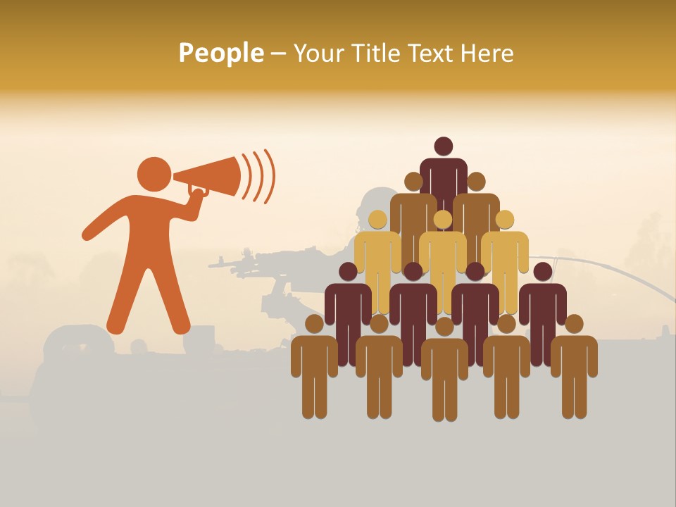 Tanks Defense Middle PowerPoint Template