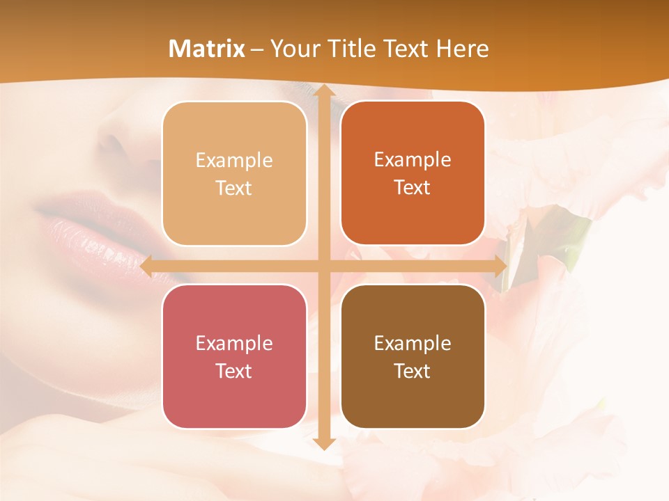 Model Lifestyle Purity PowerPoint Template