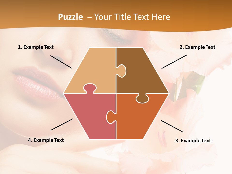 Model Lifestyle Purity PowerPoint Template