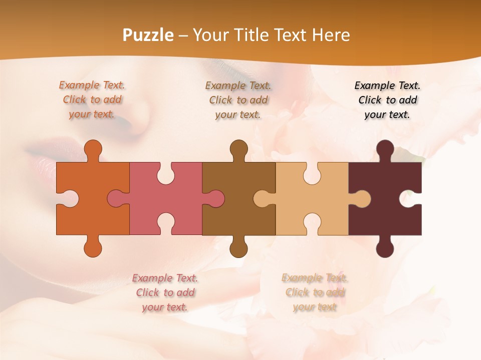 Model Lifestyle Purity PowerPoint Template