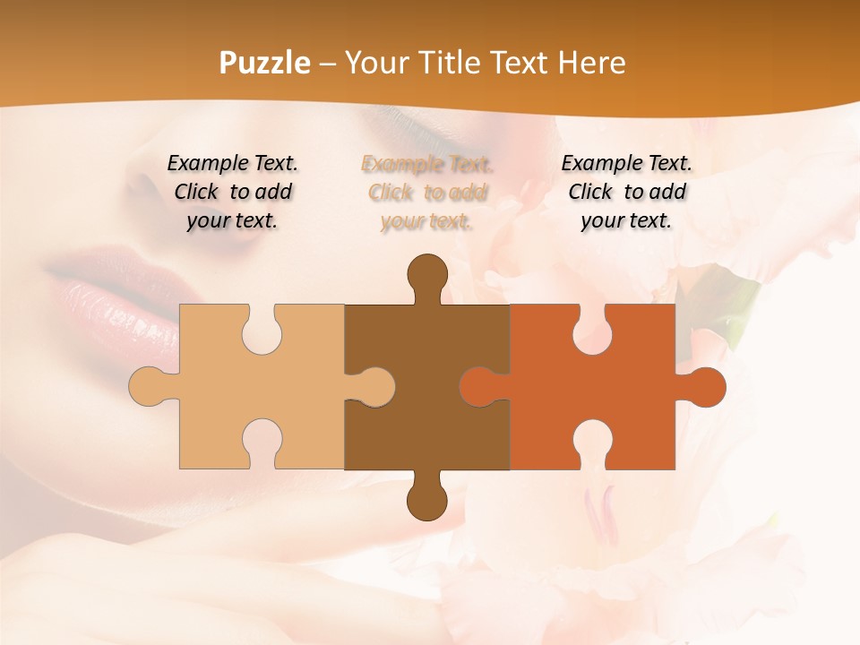 Model Lifestyle Purity PowerPoint Template