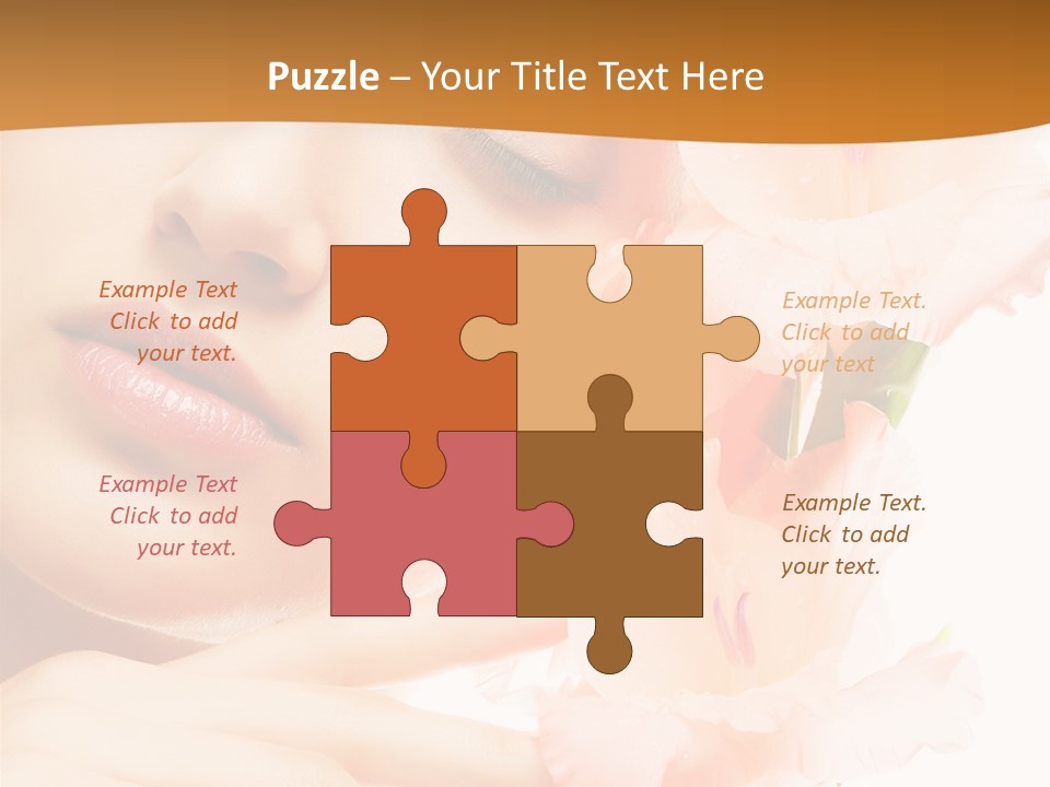 Model Lifestyle Purity PowerPoint Template