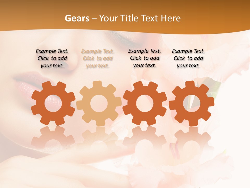 Model Lifestyle Purity PowerPoint Template