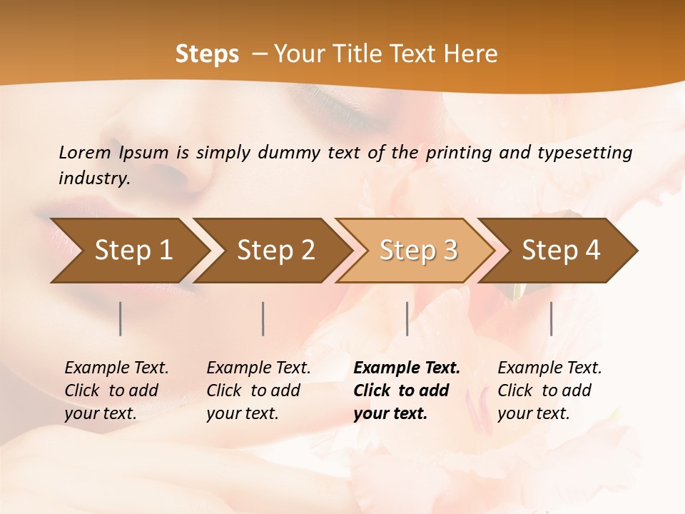 Model Lifestyle Purity PowerPoint Template