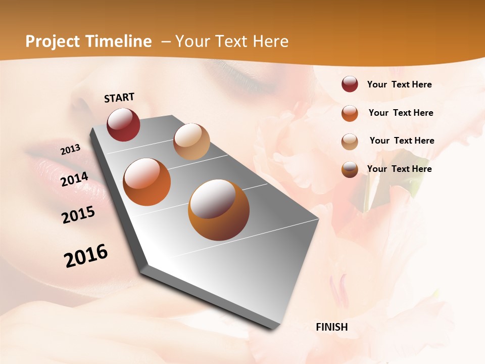 Model Lifestyle Purity PowerPoint Template