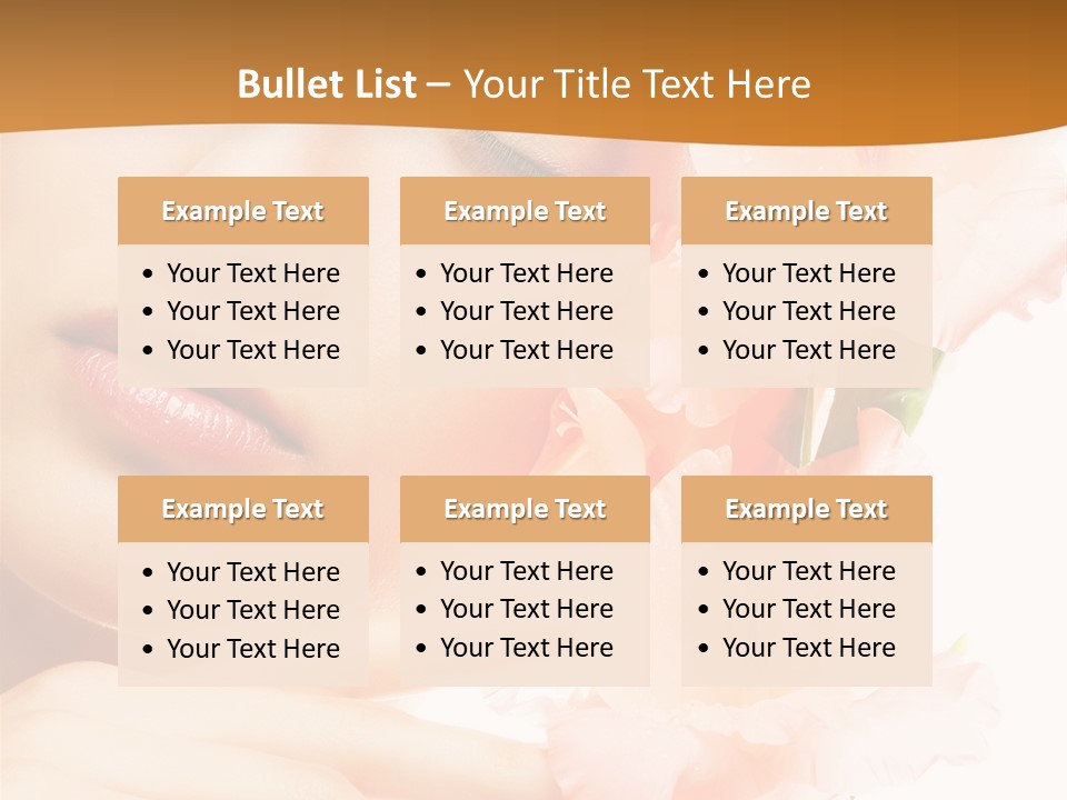 Model Lifestyle Purity PowerPoint Template