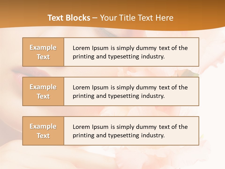 Model Lifestyle Purity PowerPoint Template
