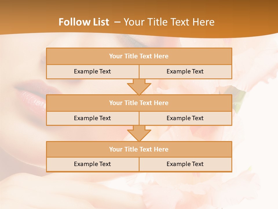Model Lifestyle Purity PowerPoint Template