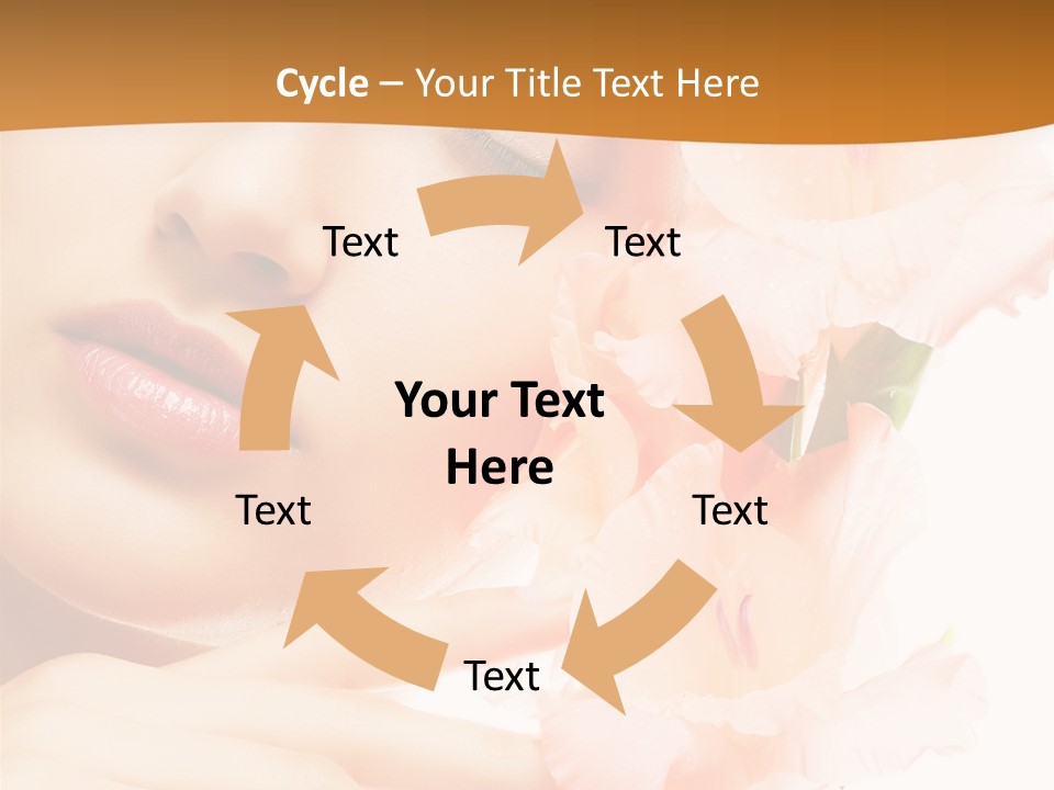 Model Lifestyle Purity PowerPoint Template