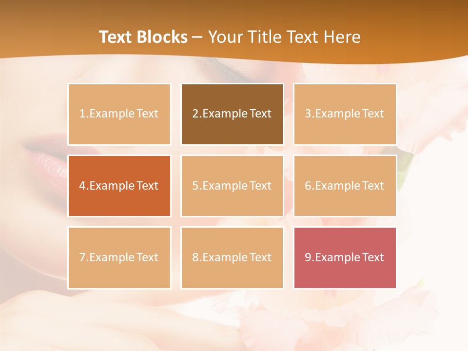 Model Lifestyle Purity PowerPoint Template