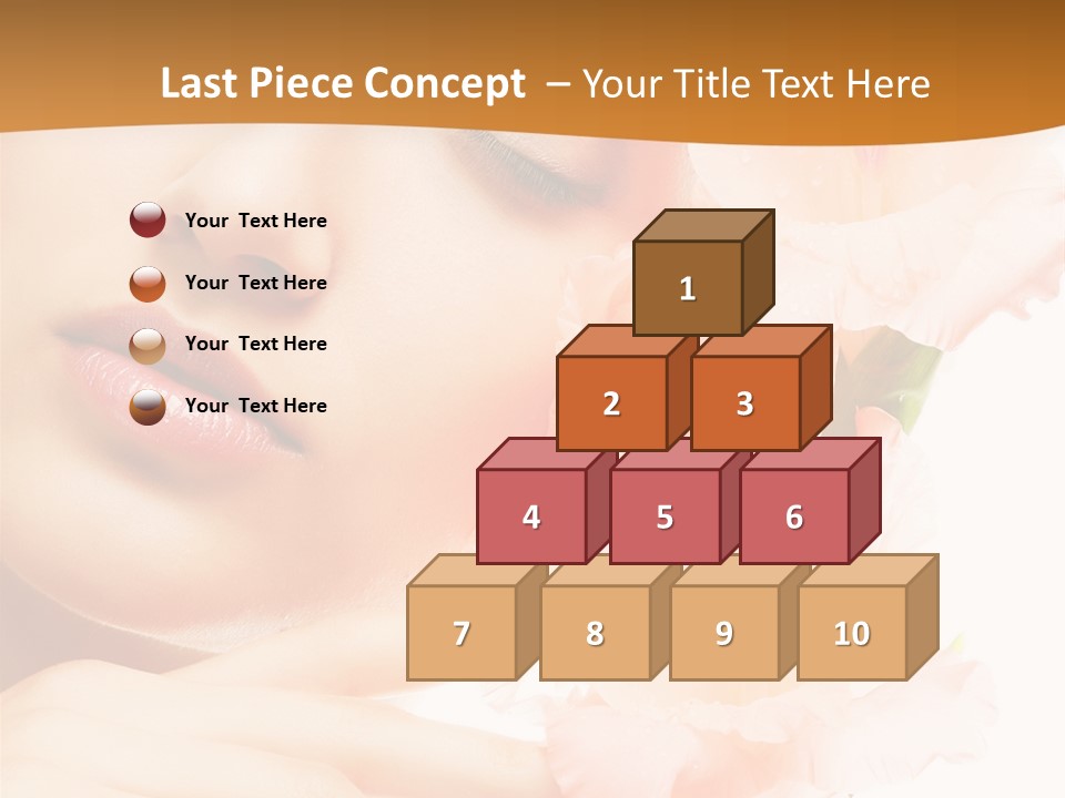 Model Lifestyle Purity PowerPoint Template