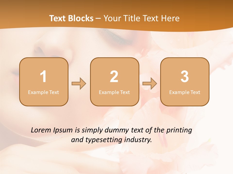 Model Lifestyle Purity PowerPoint Template