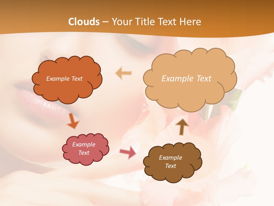 Model Lifestyle Purity PowerPoint Template
