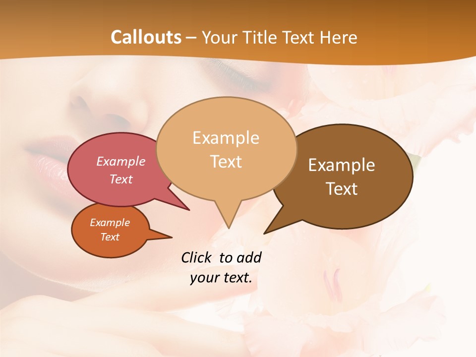 Model Lifestyle Purity PowerPoint Template