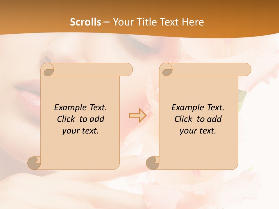 Model Lifestyle Purity PowerPoint Template