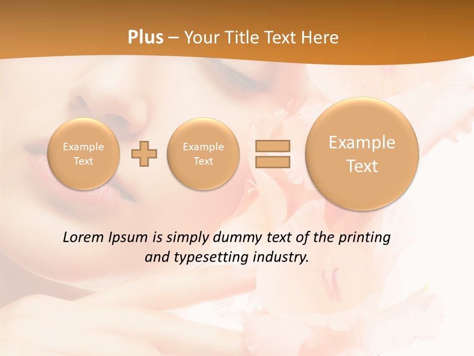 Model Lifestyle Purity PowerPoint Template