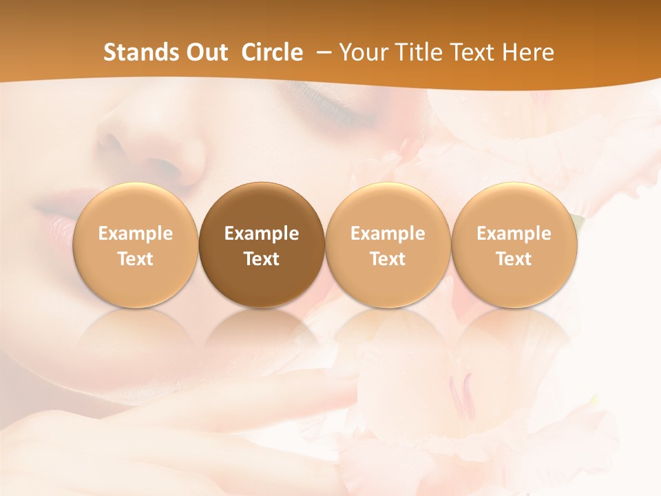 Model Lifestyle Purity PowerPoint Template