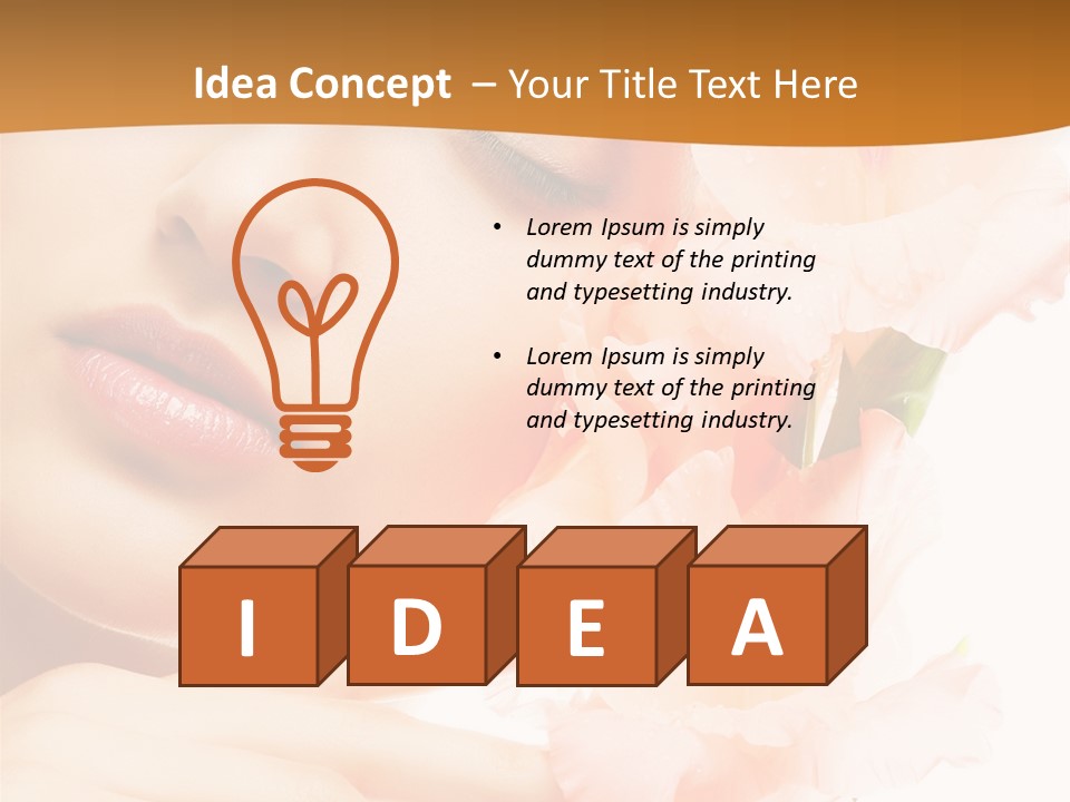 Model Lifestyle Purity PowerPoint Template