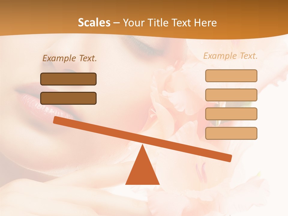 Model Lifestyle Purity PowerPoint Template