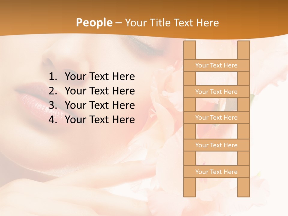 Model Lifestyle Purity PowerPoint Template
