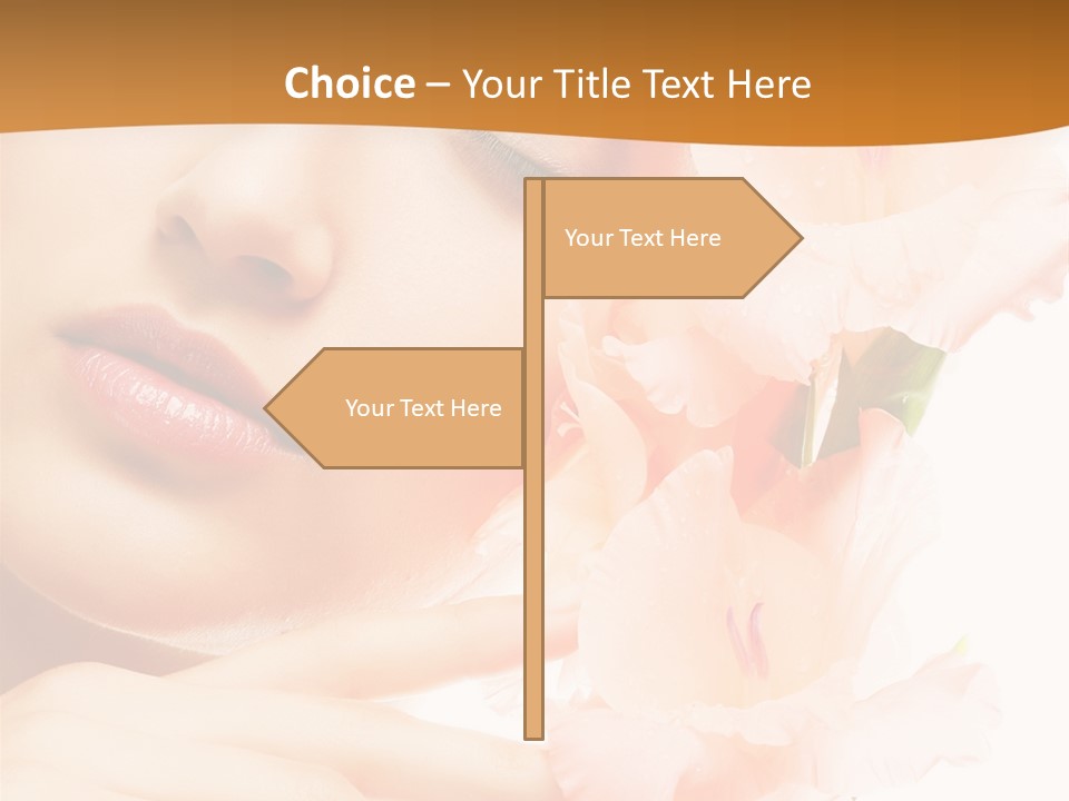 Model Lifestyle Purity PowerPoint Template