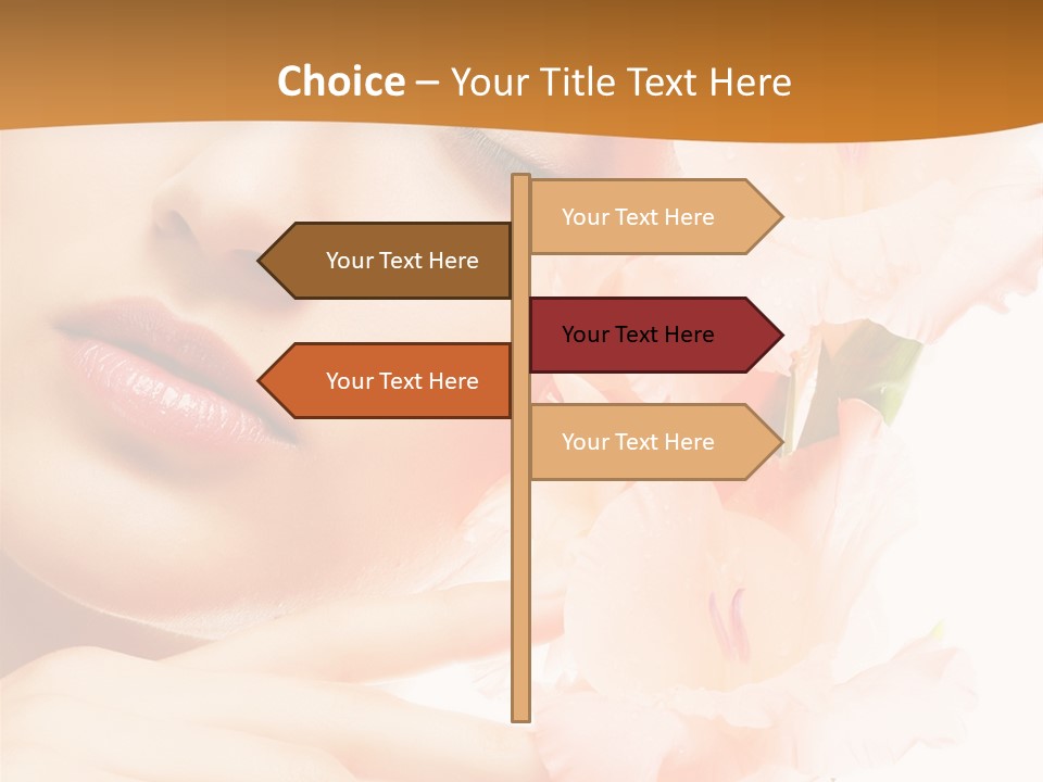 Model Lifestyle Purity PowerPoint Template