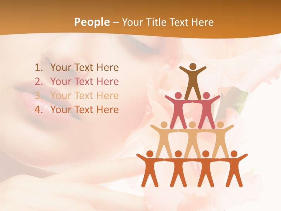 Model Lifestyle Purity PowerPoint Template