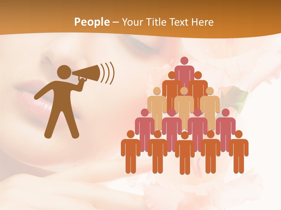 Model Lifestyle Purity PowerPoint Template