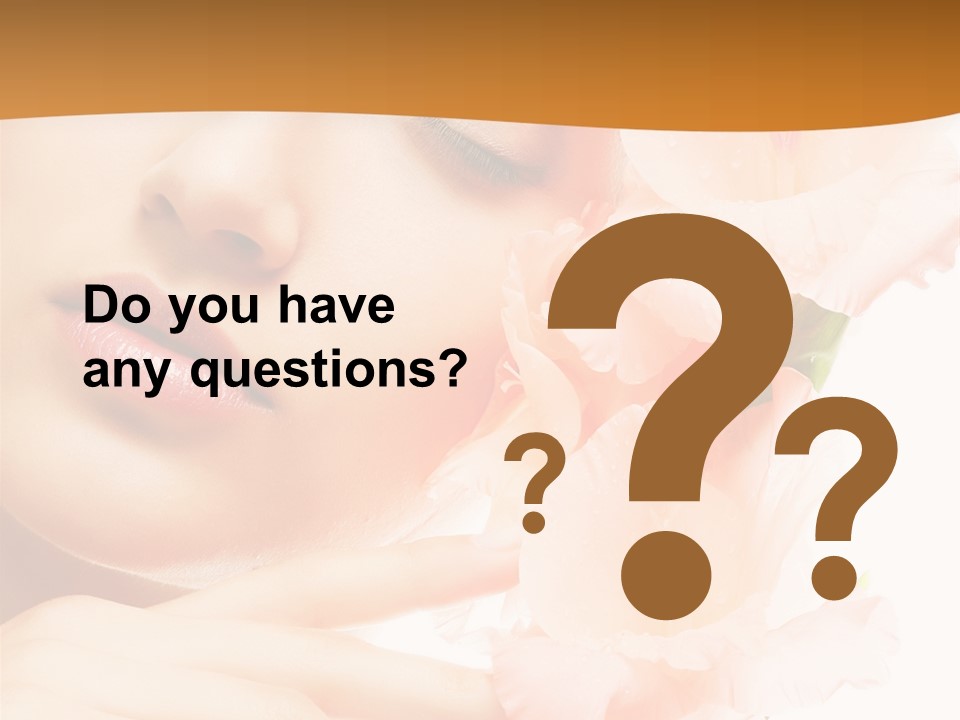 Model Lifestyle Purity PowerPoint Template