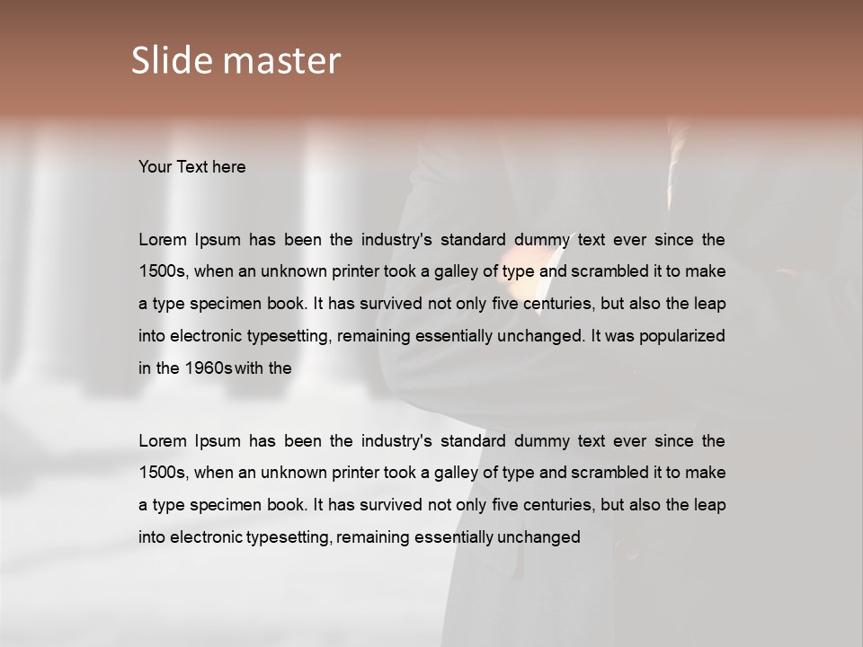 Executive Council Man PowerPoint Template