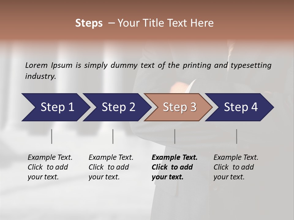Executive Council Man PowerPoint Template