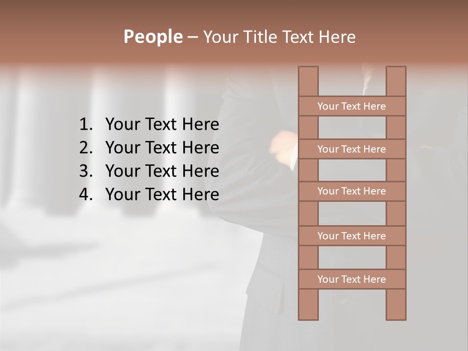 Executive Council Man PowerPoint Template