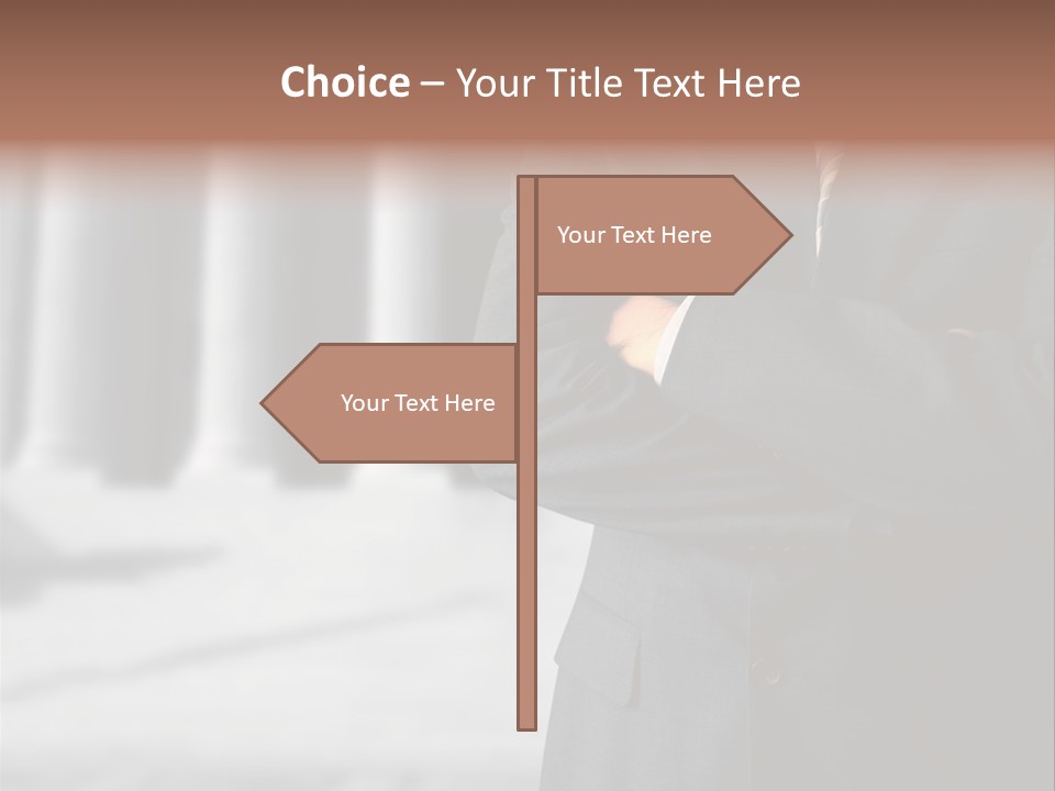 Executive Council Man PowerPoint Template