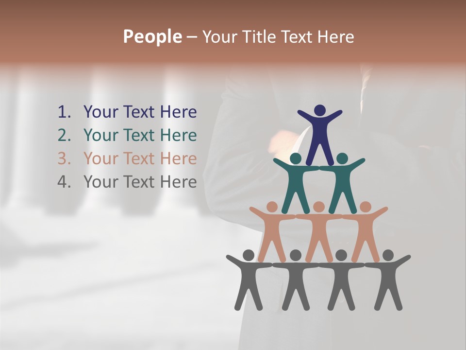 Executive Council Man PowerPoint Template