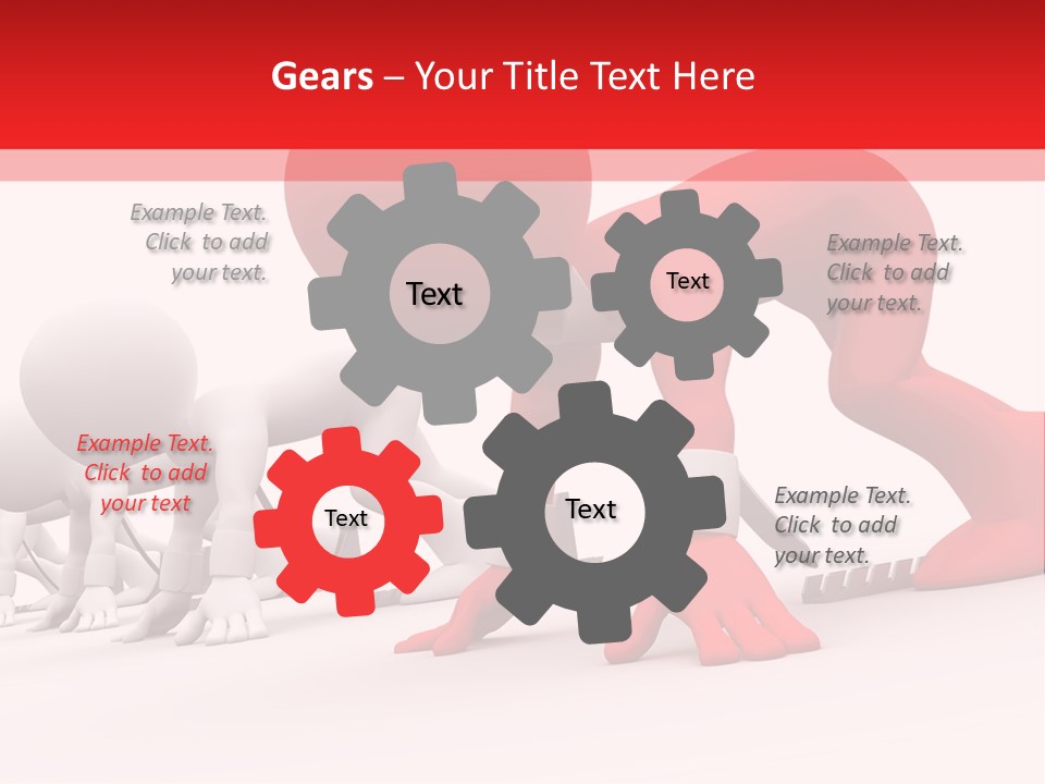 Success Worker Run PowerPoint Template