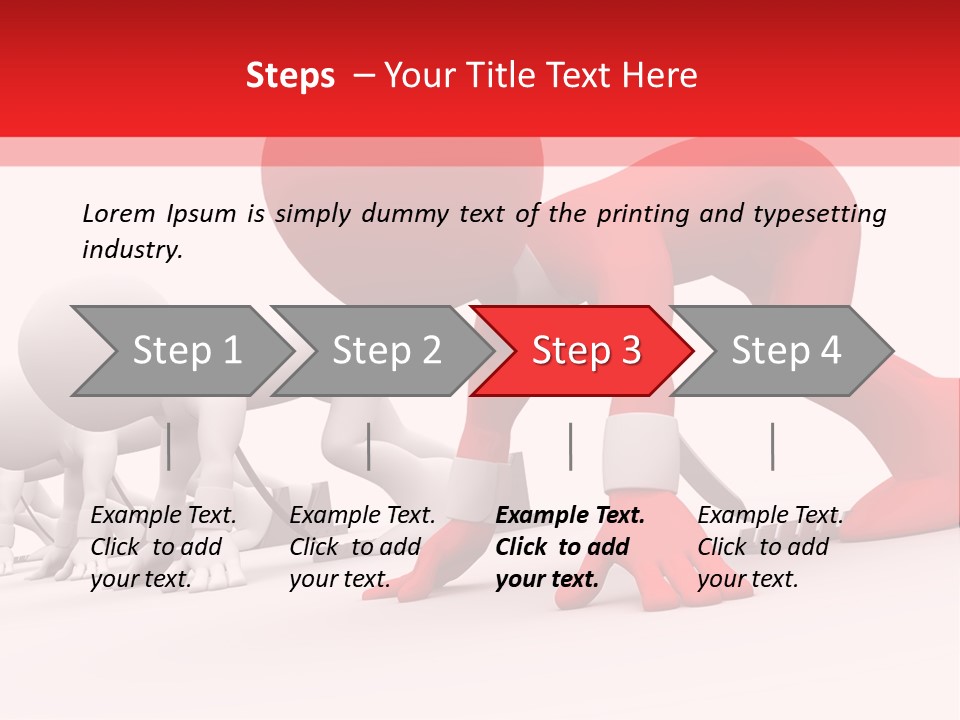 Success Worker Run PowerPoint Template