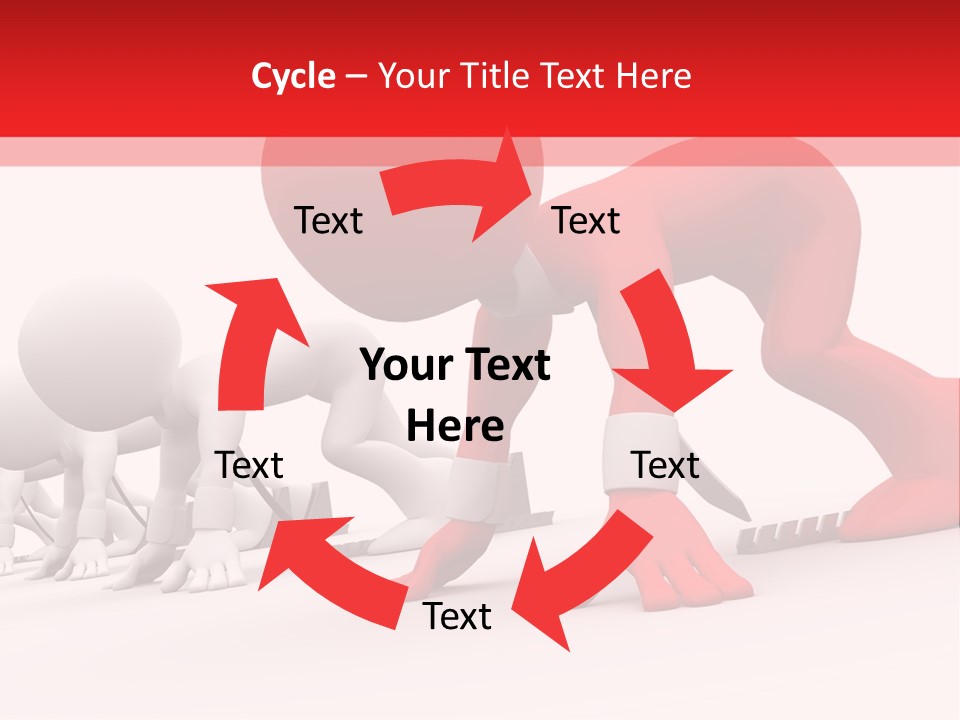 Success Worker Run PowerPoint Template