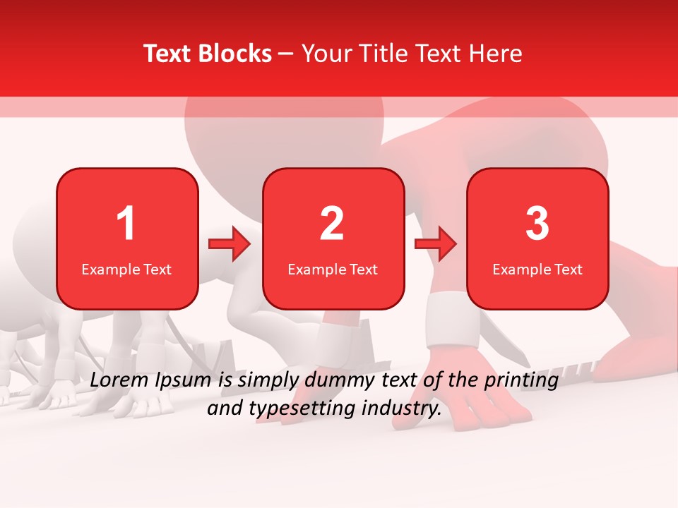Success Worker Run PowerPoint Template