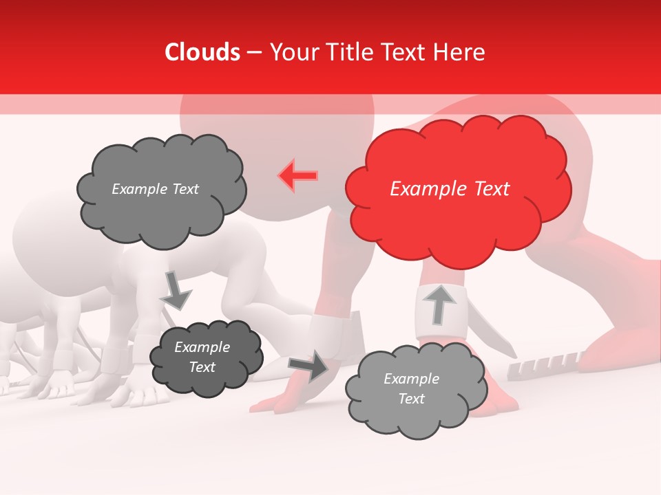 Success Worker Run PowerPoint Template
