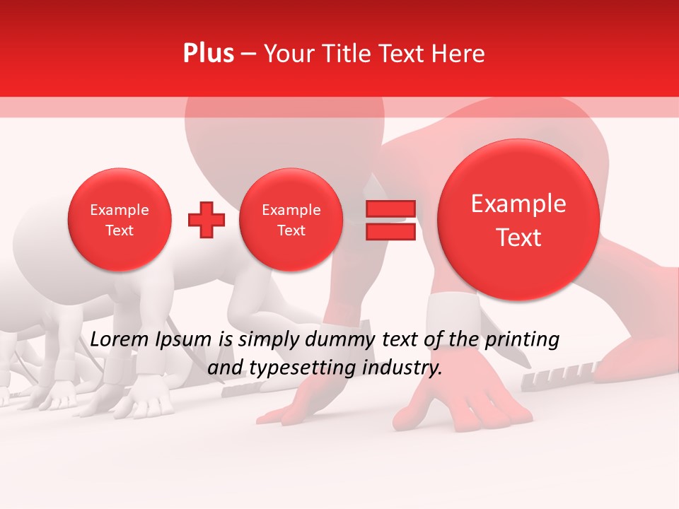 Success Worker Run PowerPoint Template
