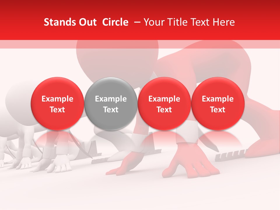 Success Worker Run PowerPoint Template