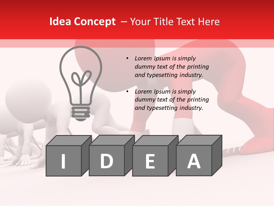 Success Worker Run PowerPoint Template