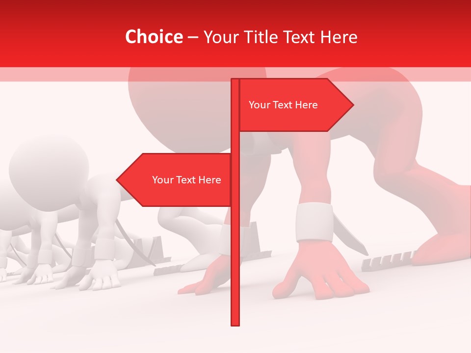 Success Worker Run PowerPoint Template