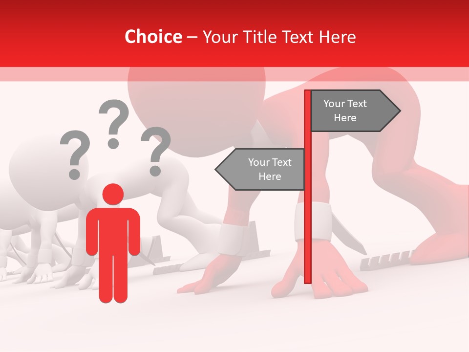 Success Worker Run PowerPoint Template