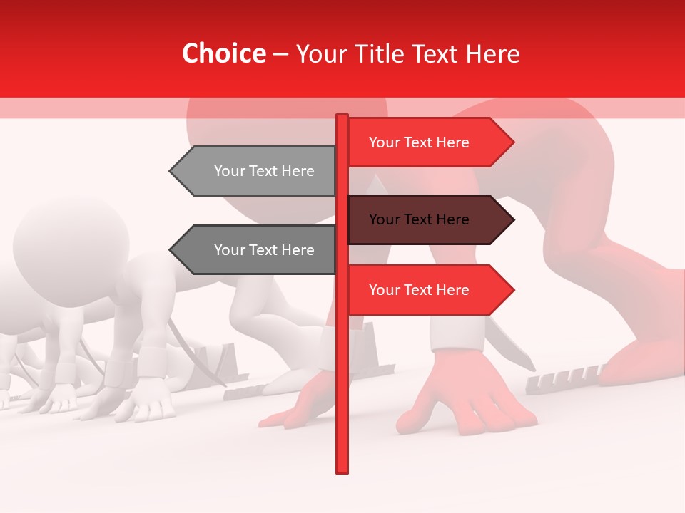 Success Worker Run PowerPoint Template